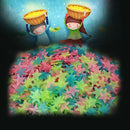 Kit com 100 adesivos de estrelas que bliham no escuro
