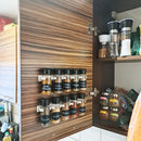 Kit de 10 frascos de plástico para temperos de cozinha